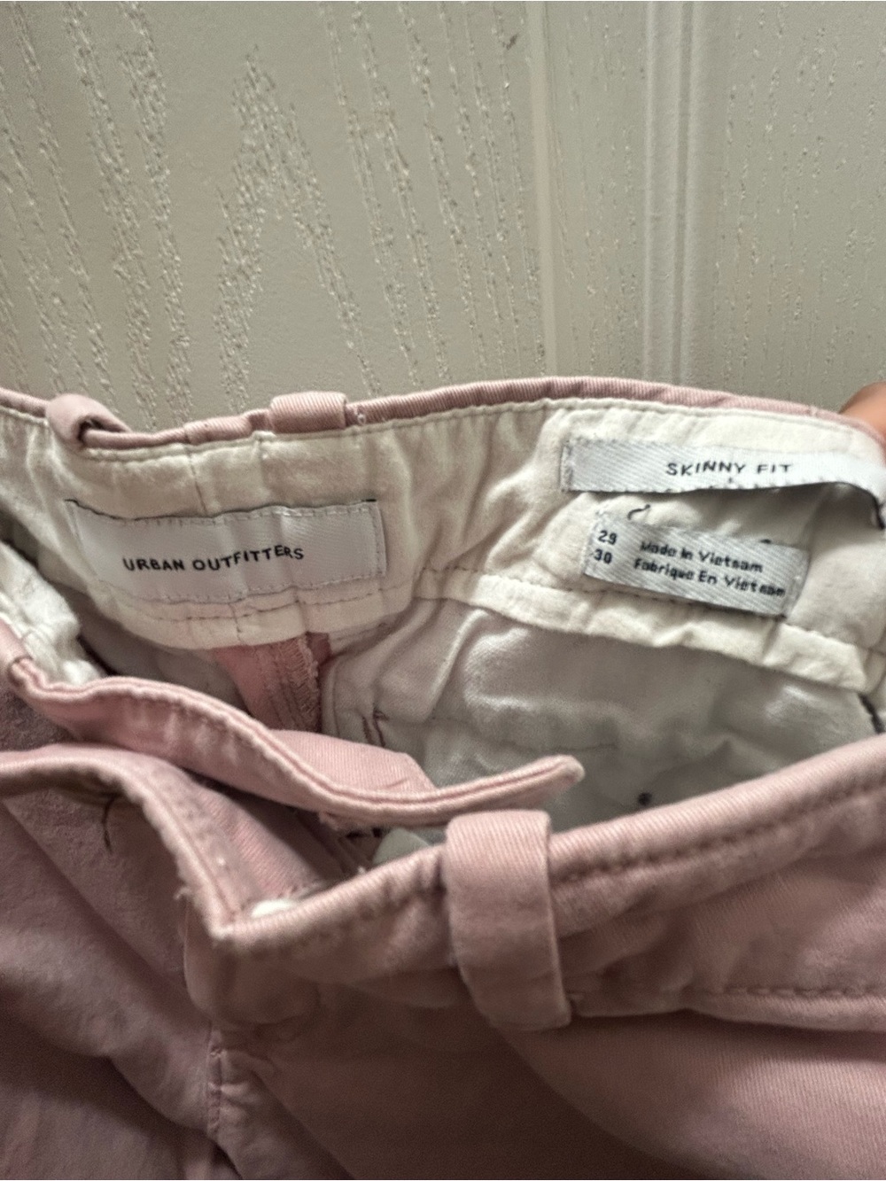 Urban Outfitters Pink Skinny Fit Chino Pants Men’s 29x30 Pastel Preppy Skater